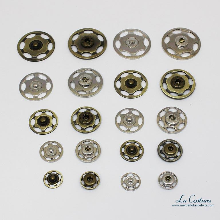 160 sets de corchetes metal artesanía KAKOO de kit snap botón para reparar chaqueta de 12.5mm snaps botones de presión de cuero de herramineta conjunto bronce presión de vaquero 
